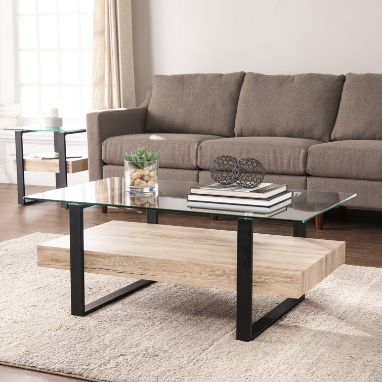 Foundry Select Glass Top Coffee Table & Reviews | Wayfair